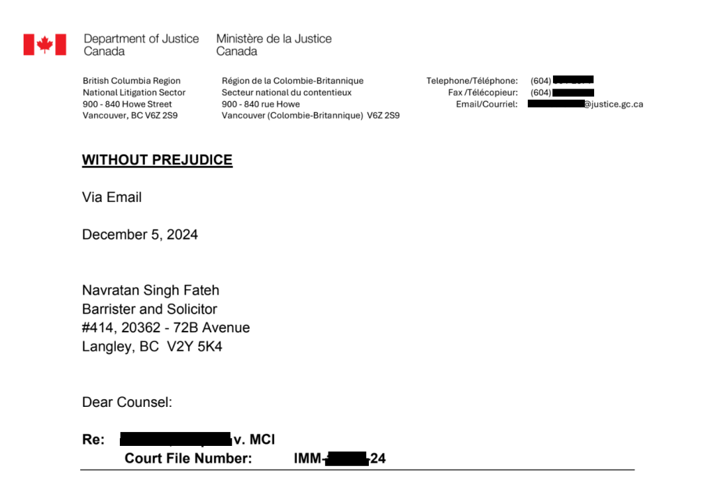 Department of Justice settlement